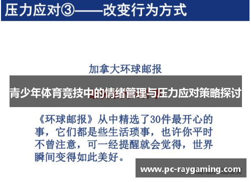 青少年体育竞技中的情绪管理与压力应对策略探讨